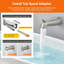 Ensemble de garniture de robinet de douche à 5 poignées avec système de douche mural à 5 poignées avec valve brute-120000599