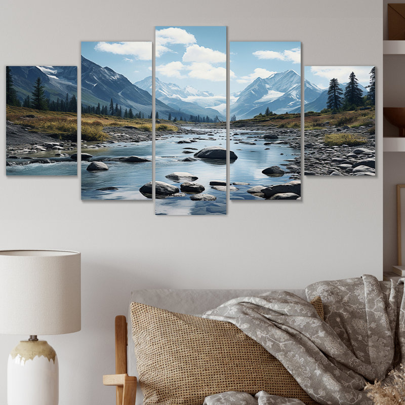 Canada Rocky Mountain Majesty II Cities & Countries Wall Decor on Metal