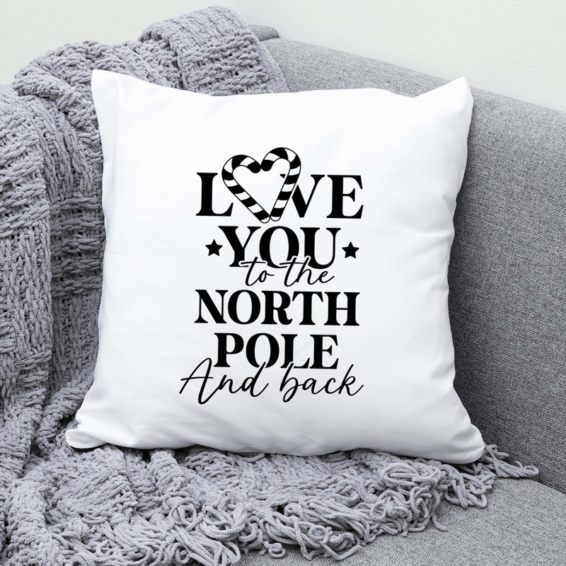 Christmas_Black-14 Reversible Throw Pillow, 18" x 18"