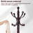 Solid Wood Coat Rack, 14 Hanging Points & Sturdy Base For Hallway, Office(Lucky Curve)