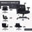 Teddy Fabric Criss Cross Office Chair with Wheels, Wide Seat Cute Cat Desk Chair with Adjustable Flip-Up Armrests, Swivel Vanity Chair, 300 lbs-2061540684