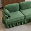Canapé modulaire moderne avec jupe à volants amovible, chenille, repose-pieds, en forme de L-1009564314