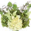 Arrangement d'hortensias en polysilk dans un vase
