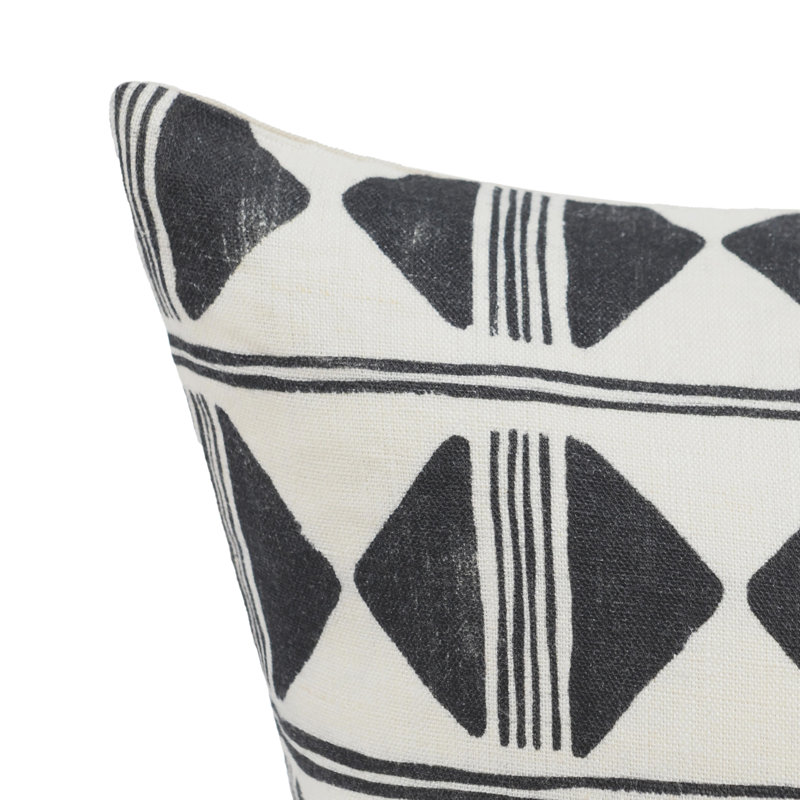 Coussin décoratif en mélange de lin Nubia