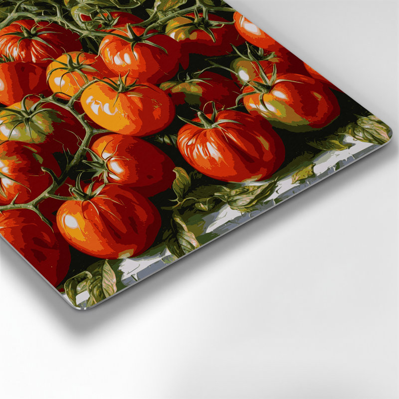 Art mural en métal légumes et tomates Beefsteak brun, H 8 po x l 8 po