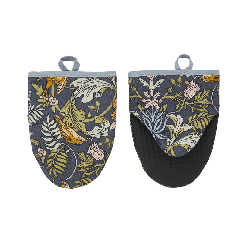Ulster Weavers Finch & Flower Animal Print 100% Cotton Oven Mitt Set