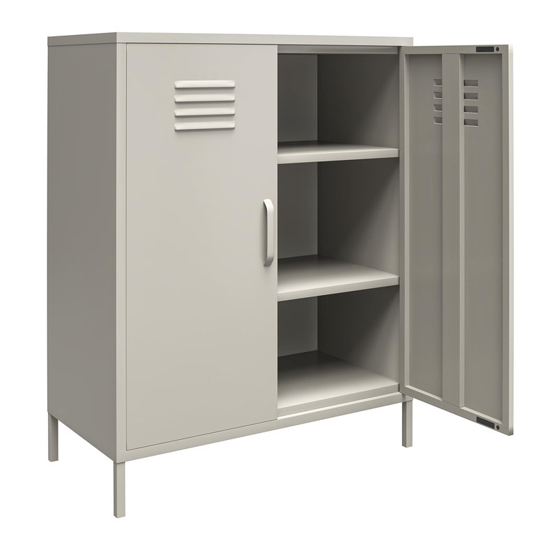 2 - Door Standard Accent Cabinet, Taupe