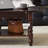 Solid wood coffee table with retro design-123430267