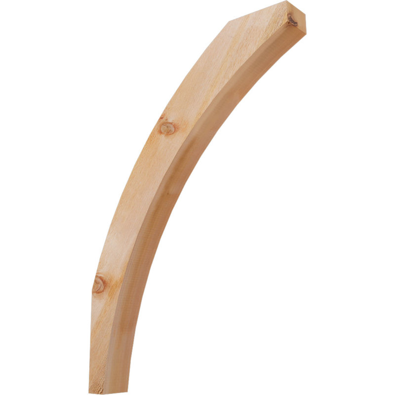 Thorton Knee Brace, 4"W Western Red Cedar (Rough Sawn), 28-in. D x 40-in. H