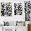 «Black White Opt Art Illusory Reflections III», reproduction sur toile-764005122-764005121