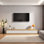 Home Simple Style Wood TV Stand