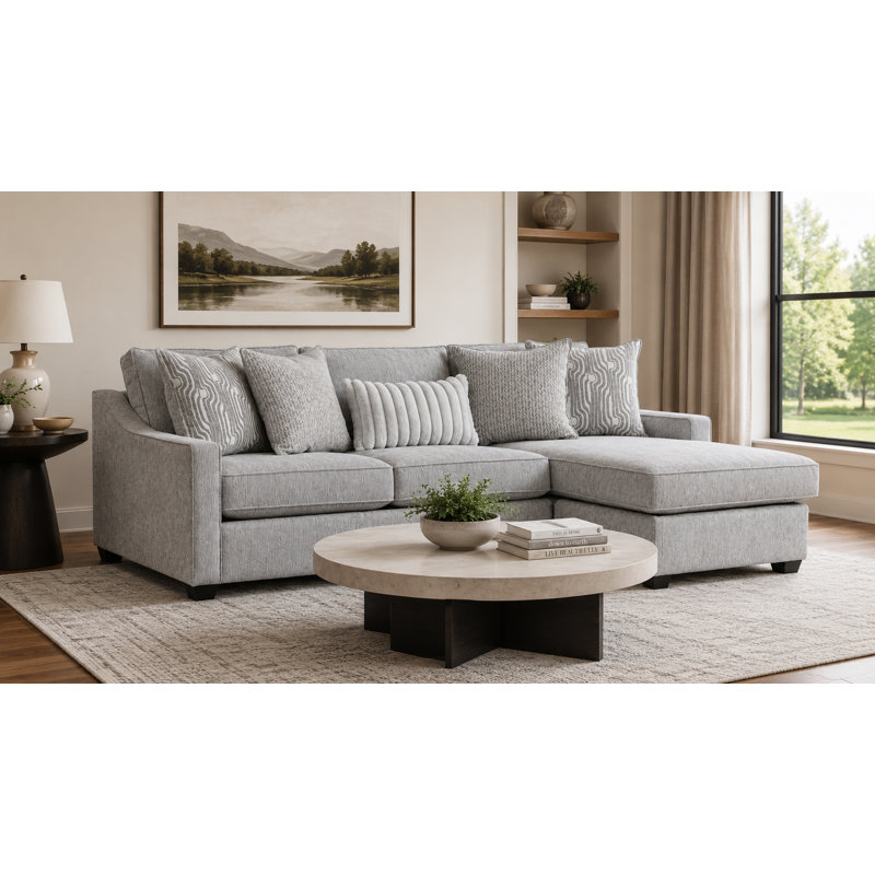 Ensemble de salon modulaire Cherisse, Gris