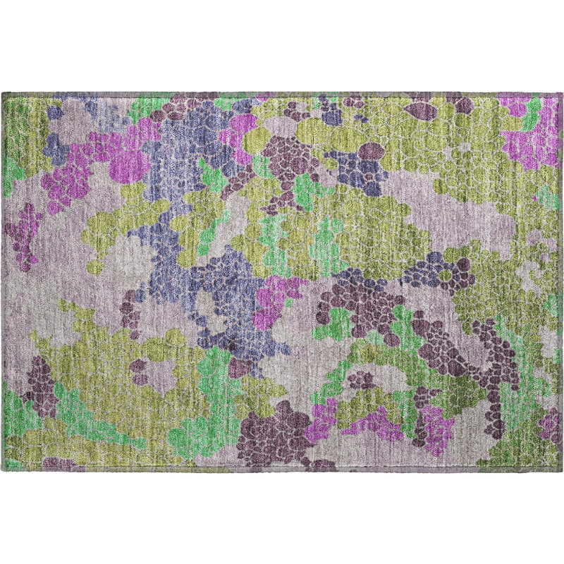 Premium Machine Washable Farolt AMF1906 Geometric Rug, Rectangle 1'8" x 2'6"