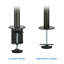 Support de bureau double Mount-It | Deux bras articulés pour deux écrans d'ordinateur 17 - 27 po