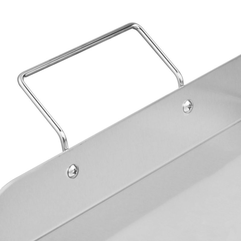 Plaque chauffante universelle en acier inoxydable 32 x 16 po pour barbecue, égouttoir et drainage de graisse, parois de cuisson à haute température pour les déversements d'aliments, performance durable