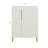Modern White Sideboard Cabinet With Gold Handles For Kitchen And Bar, Stylish Design, Flexible Storage, High - Quality Engineered Wood, Space Saving Furniture Dining Room, Minimalist Aesthetic,
