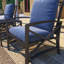 Ensemble de conversation de patio en métal 3 pièces avec coussins et table basse Brisaida-337816794