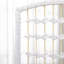 3‑Panel Folding Room Divider, Hand‑Woven Privacy Screen, Freestanding Wooden Paravent Partition Separator, 170 cm H x 120 cm W, White-134328020-134328017