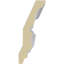 Sussex 3.25'' H x 95'' W x 1.38'' D Urethane Crown