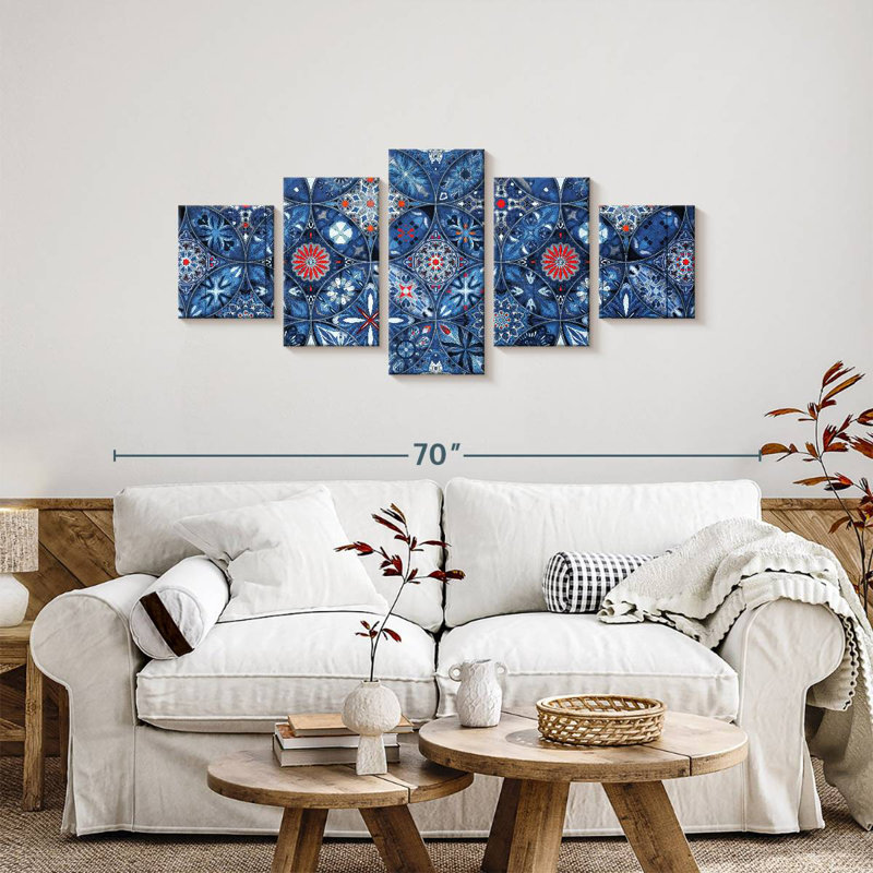 Floral Kaleidoscope, 24" H x 55" W