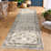 Vintage Machine Washable Rug for Living Room  Non Slip Non Shedding Floor Cover  Low Pile Carpet Foldable Floral Print Soft Mat for Nursery Bedroom Office