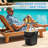 Portable Ice Bucket Table For Parties 3 In1 Ice Cooler Cocktail Patio Cool Bar Table For Camping  Poolside Party
