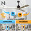 Nan XL 72" Ceiling Fan In Matte White And Matte Black Blades-1431003373