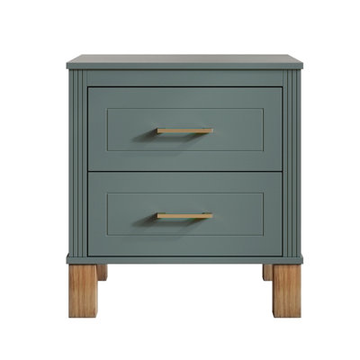 Wood Storage Nightstand Bedside Table with Drawer