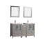  60" Double Bathroom Vanity Set with Mirror-27042787