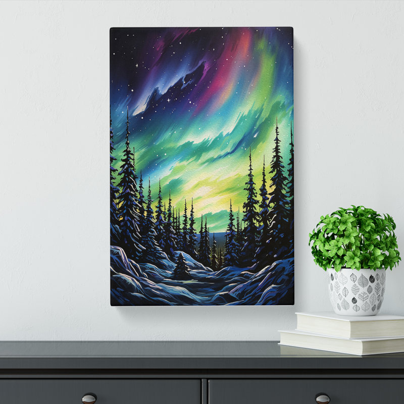 Northern Lights - Wrapped Canvas, 50cm H x 35cm W x 3cm D