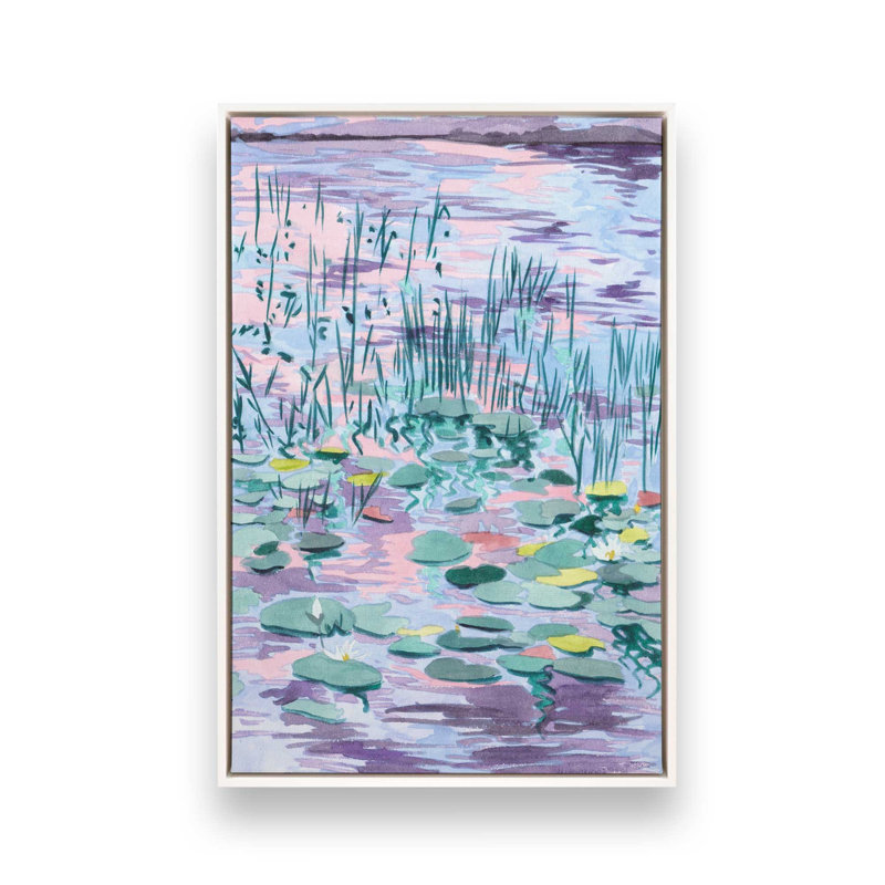 «Blush of the Sunset Sun I» par Melissa Wang, reproduction d'art, H 32 po x l 24 po, Blanc