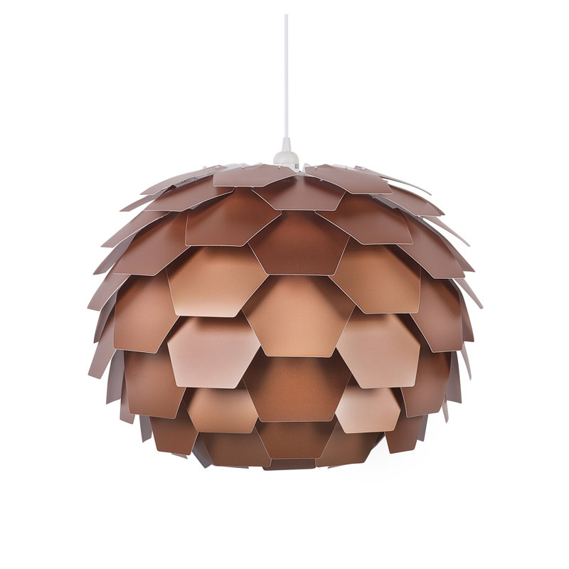 Hampshire 1 - Light Unique/Statement Pendant, 176cm H x 60cm W x 60cm D, Copper/White