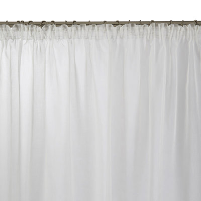 Samantha Pencil Pleat Sheer Single Curtain