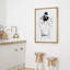 «Black and White Girl Fashion People», reproduction sur toile-1054519905-1054519904