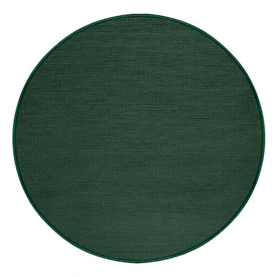 Tapis vert uni lavable à la machine