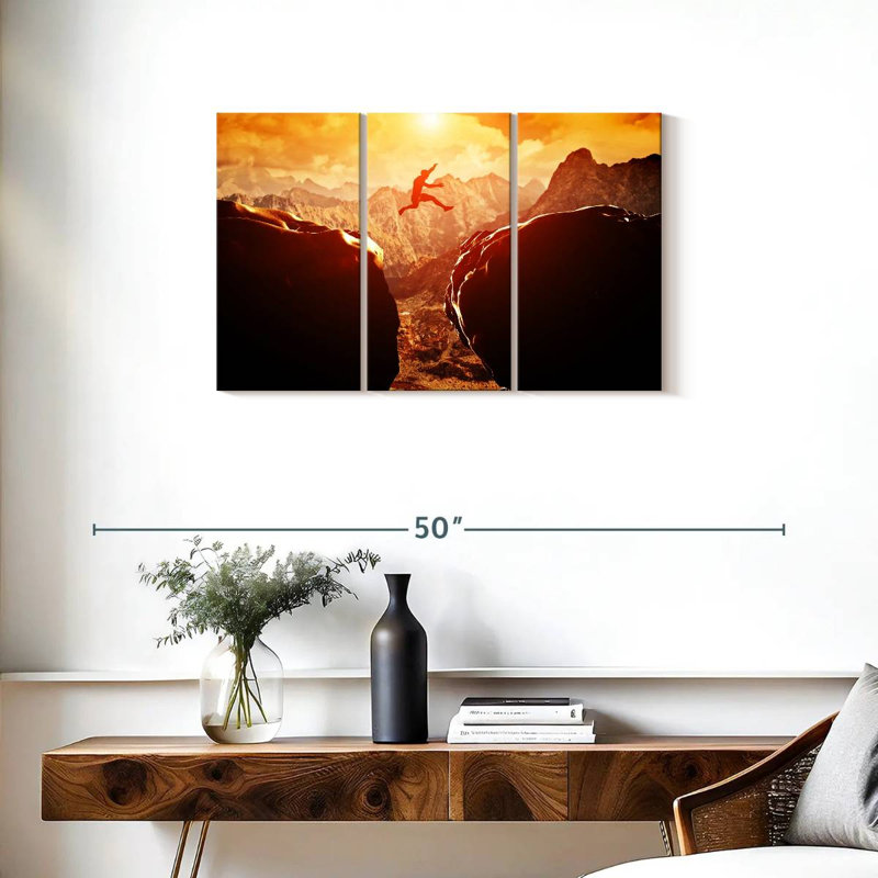 Sireci Extreme Cliff Jumping, 20" H x 33" W