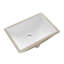 Eridanus 530 mm L x 375 mm W Vitreous China Rectangle Sink and Overflow