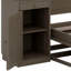 Grand lit escamotable avec bureau, tablettes de rangement et armoires-704929664