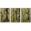 Forest Landscape " Seasonal Forest Illustration Modern Art Decor Zen " 3 - Pieces-98697926-98697925