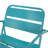 Relax In Style With Teal Iron Chair, 24.83 In. D, 26.47 W, 25.09 H, 13.97 Lb Wt Serenity Depth, Width, Height,