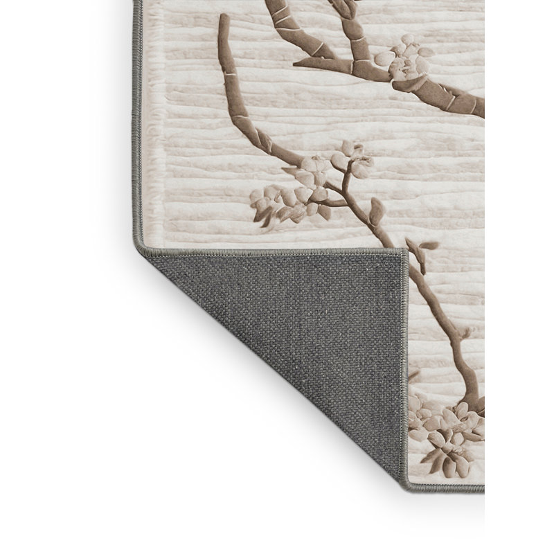 Tapis gris soyeux et moelleux, Tapis de couloir 2 pi x 4 pi