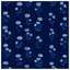 Couvre-lit matelassé à motif floral bleu toutes tailles-126083539