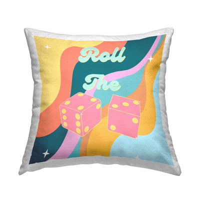 Polyester Throw Square Indoor/Outdoor Pillow Cover & Insert