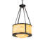 Luminaire suspendu tambour géométrique 4 lumières Pomona