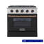 Personnalisé Pro-Style 30 po. 4,2 pieds cubes Cuisinière à gaz autoportante à 4 brûleurs avec four à convection-73306195-73306194