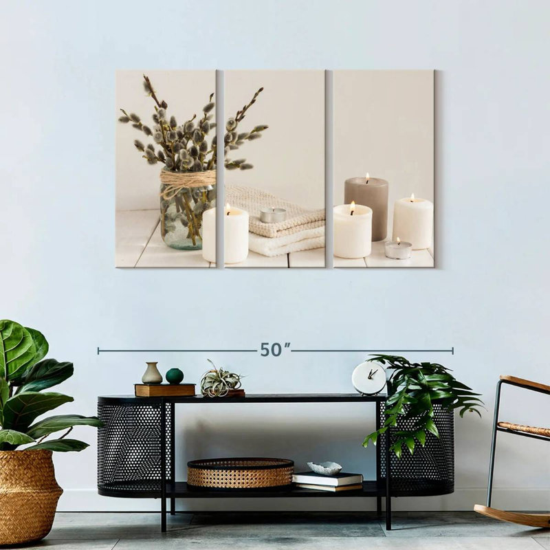 Zen " Zen Bathroom " 3 - Pieces, 28" H x 45" W x 1.25" D