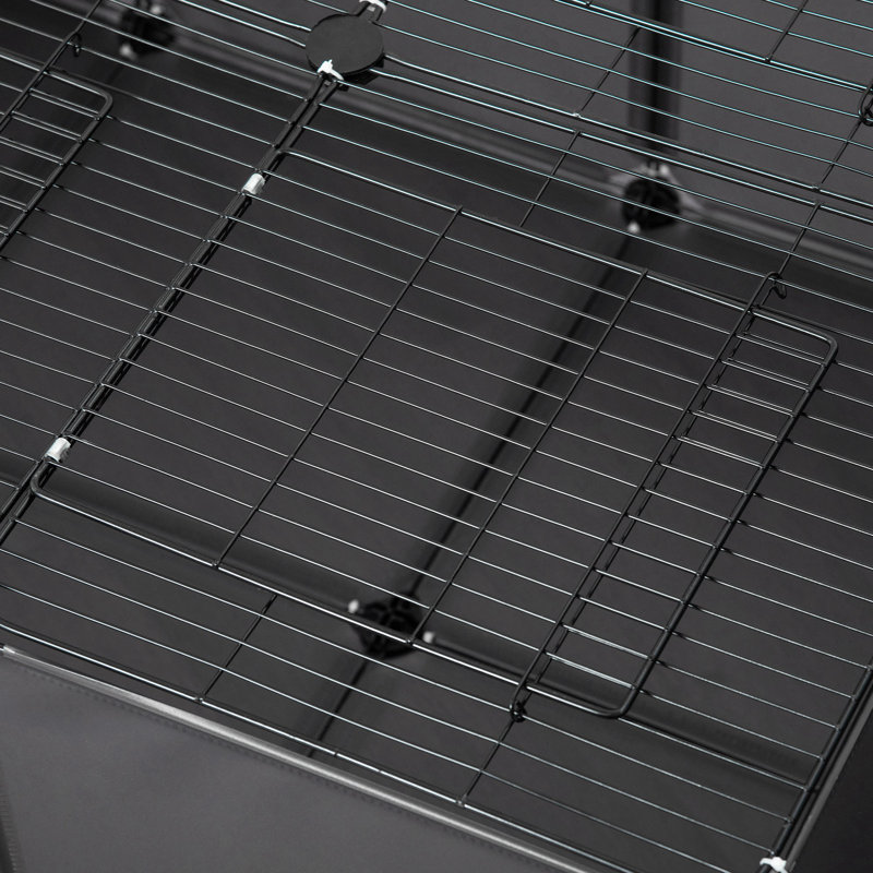 Weather Resistant Small Animal Cage, Grey, 45cm H x 105cm W x 70cm D