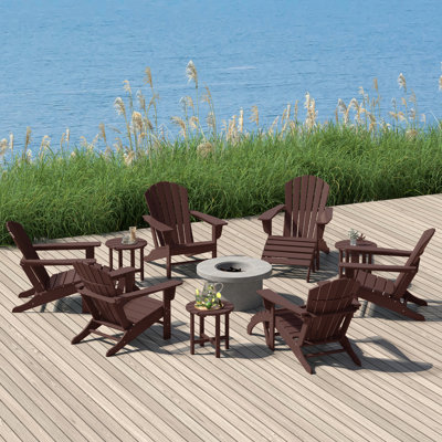 Geoff Foldable Outdoor Adirondack Set