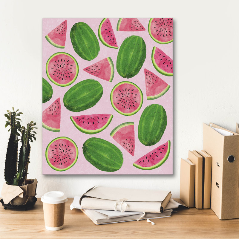«Watermelons» par Elizabeth Caldwell, art mural, H 24 po x l 20 po
