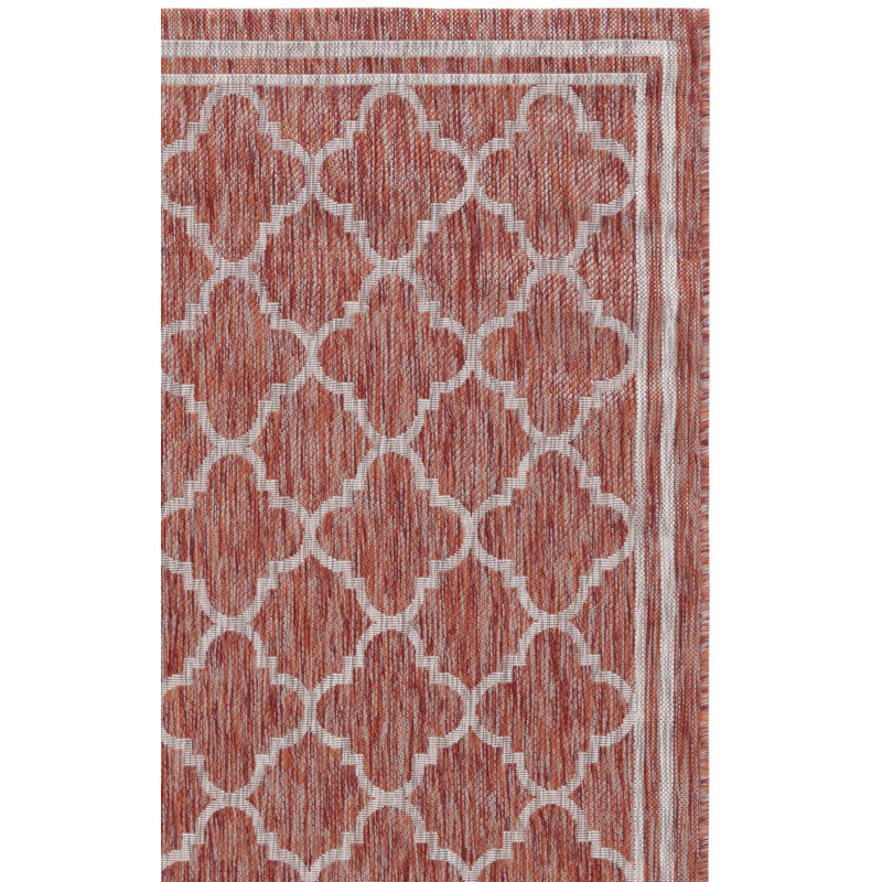 Herefordshire Performance Geometric Indoor/Outdoor Area Rug, Rectangle 2'7" x 5'
